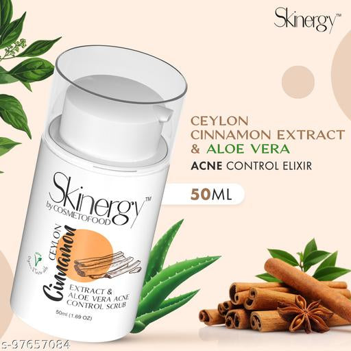 SkinEnergy Cinnamon and Aloe Vera Acne Scrub - 50ml