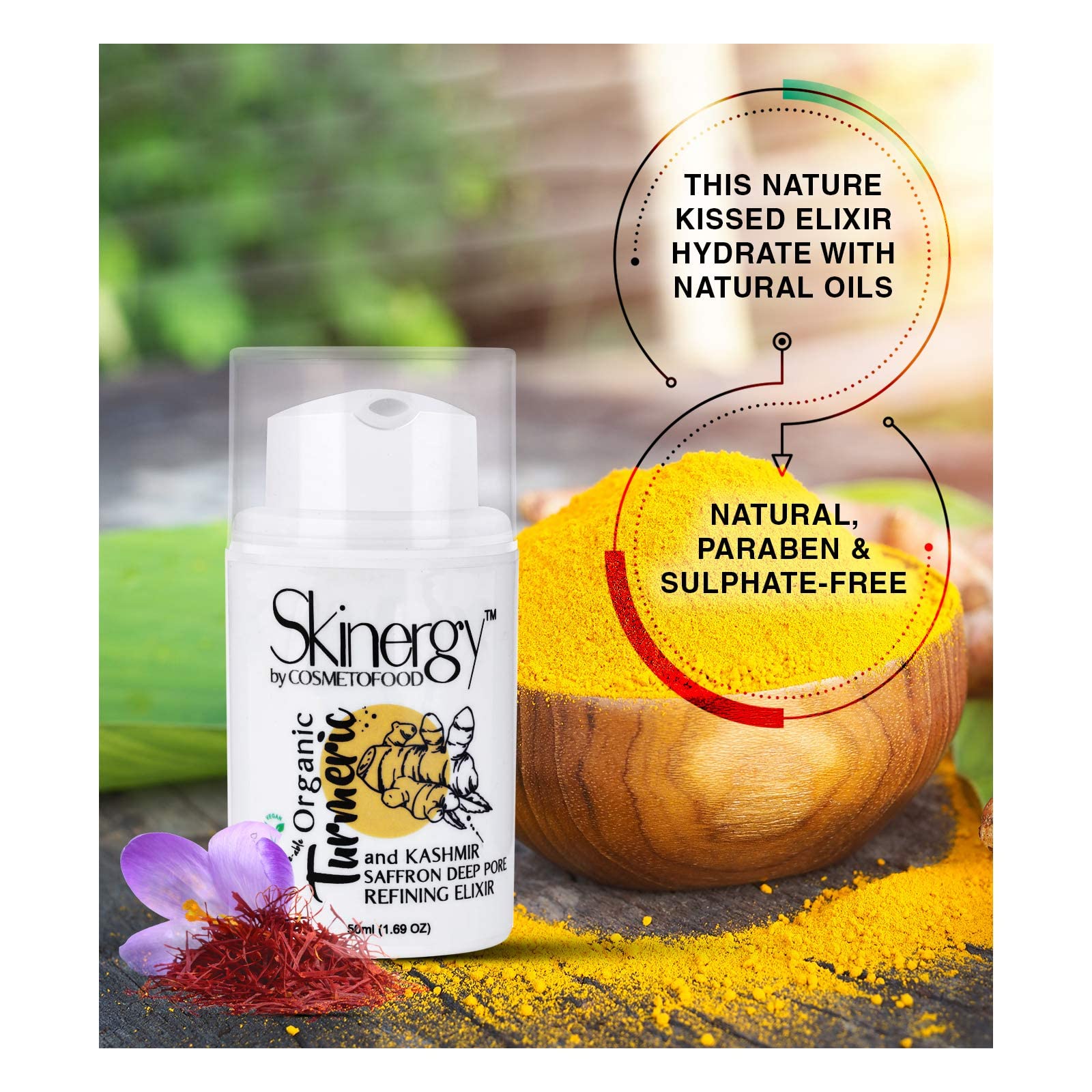 SkinEnergy Turmeric and Saffron Elixir - 50ml