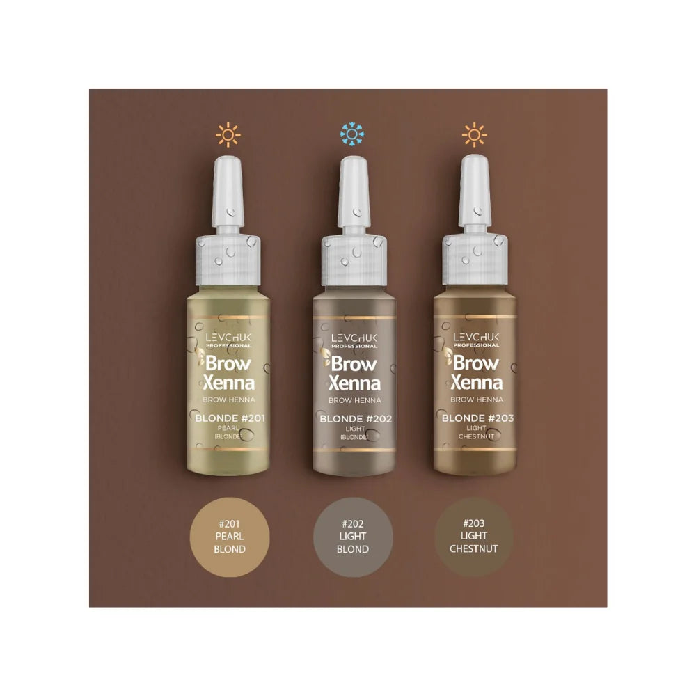 BrowXenna Blonde Set Henna - 3pcs x 10ml