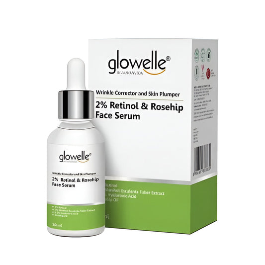 Aryanveda Glowelle Retinol and Rosehip Oil Extract Face Serum - 30ml