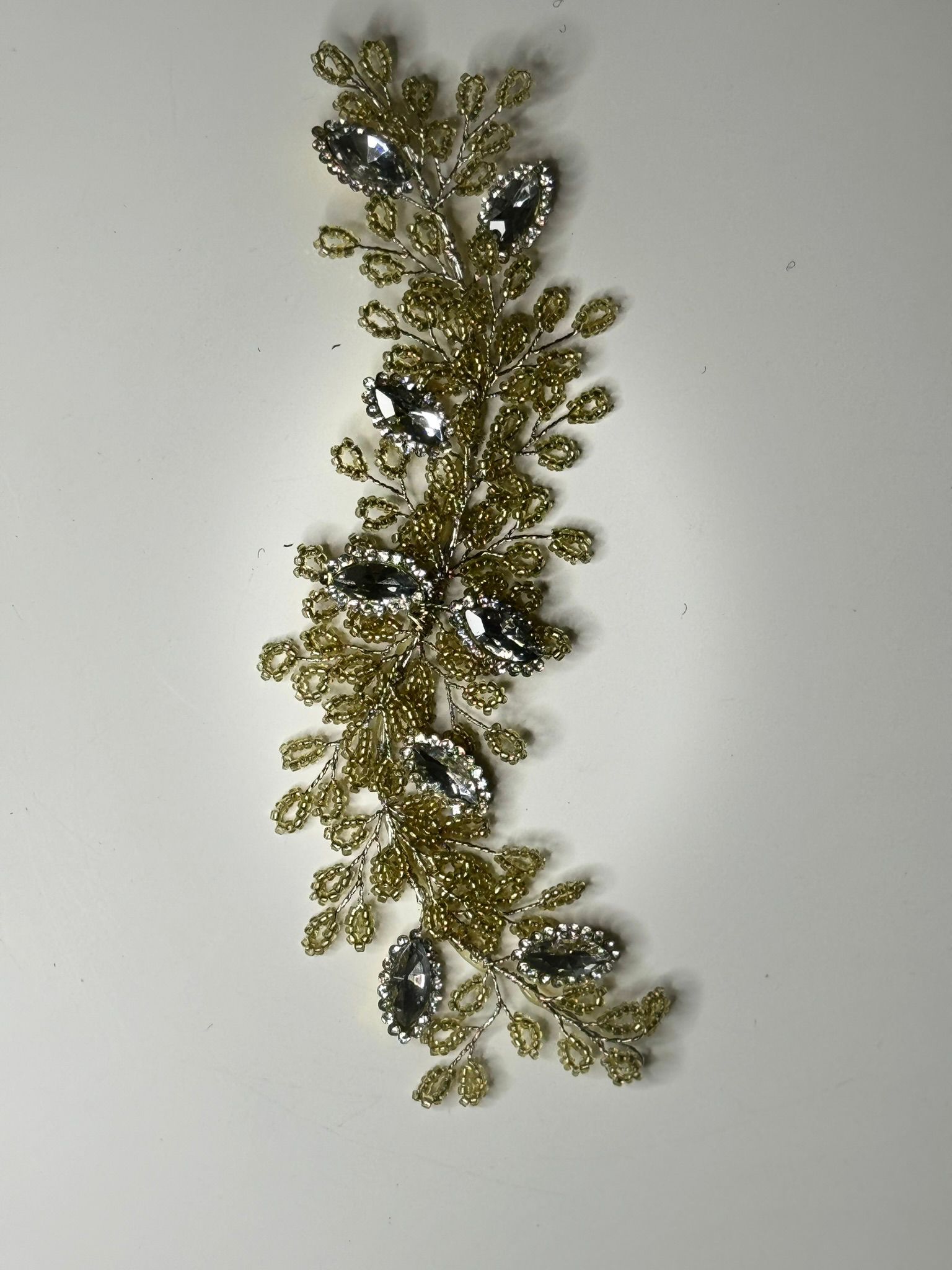 Beautiful Golden Bead studded Hair Accessory