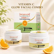 Aaryanveda Vitamin C Glow Facial Combo, 3 Piece Set, 100gm each