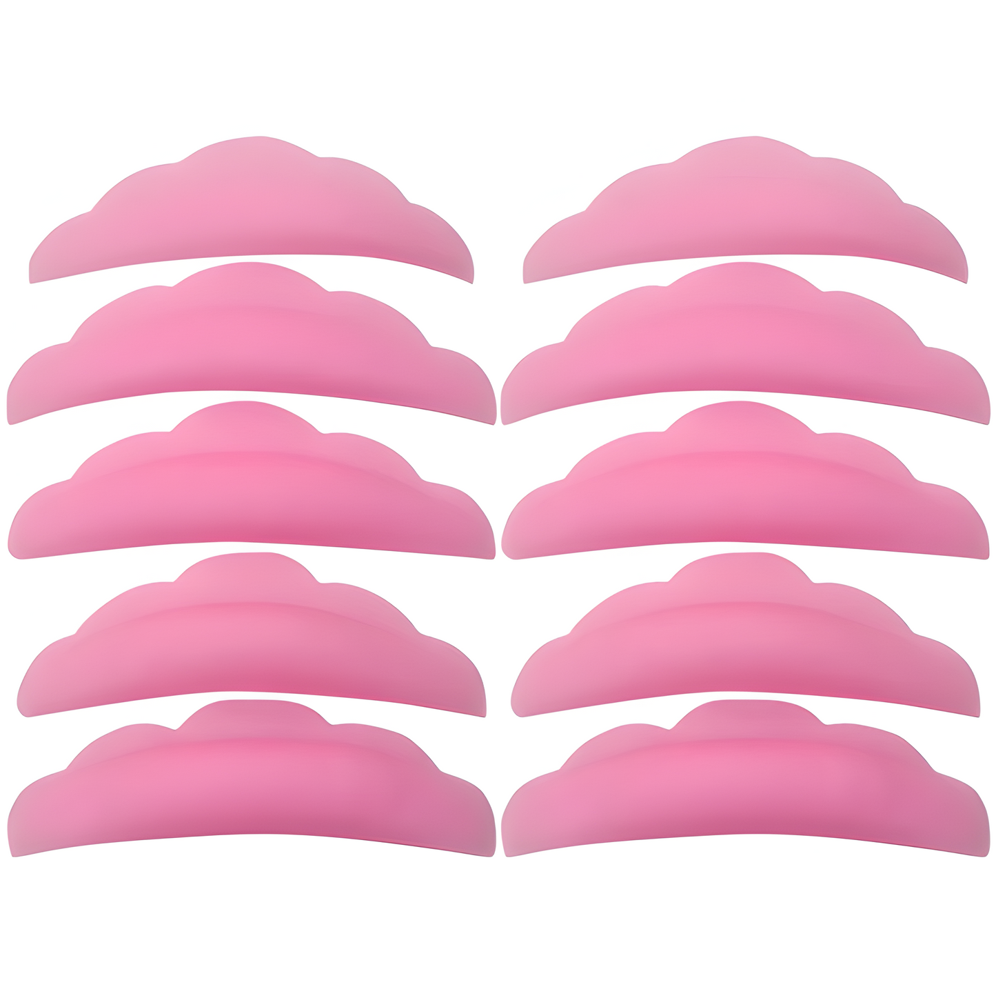 Silicone Eyelash Pads - 10pcs