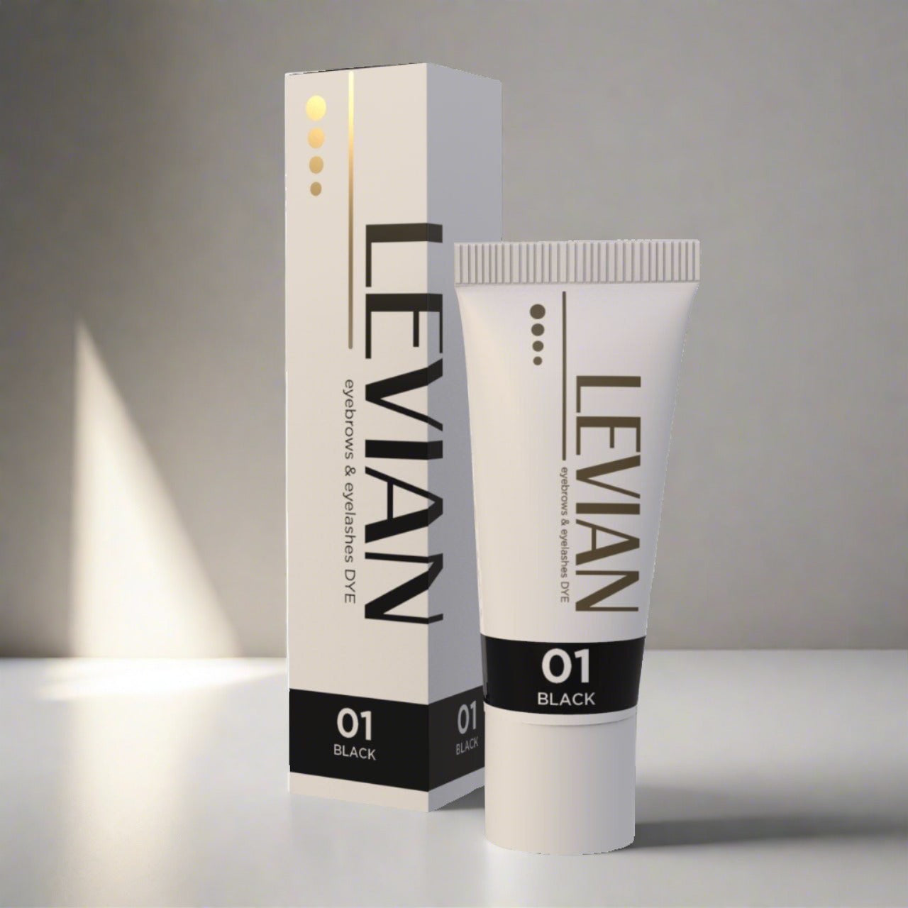 alt="BrowHenna Eyebrow and Eyelash Black Dye 15ml bottles"